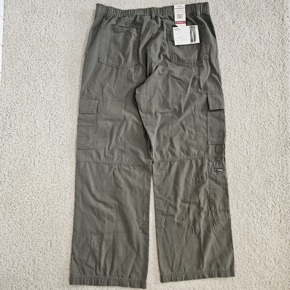 Aeropostale Cargo Pants Womens XL Green Utility Baggy Loose Y2K Relaxed Grunge - Picture 10 of 10